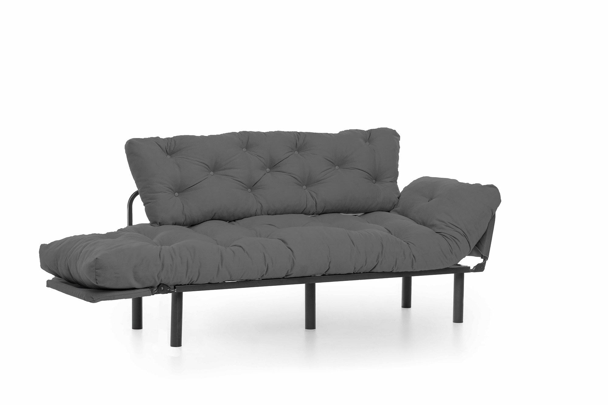 Nitta Triple Sofa Bed 3-Seater Grey 8