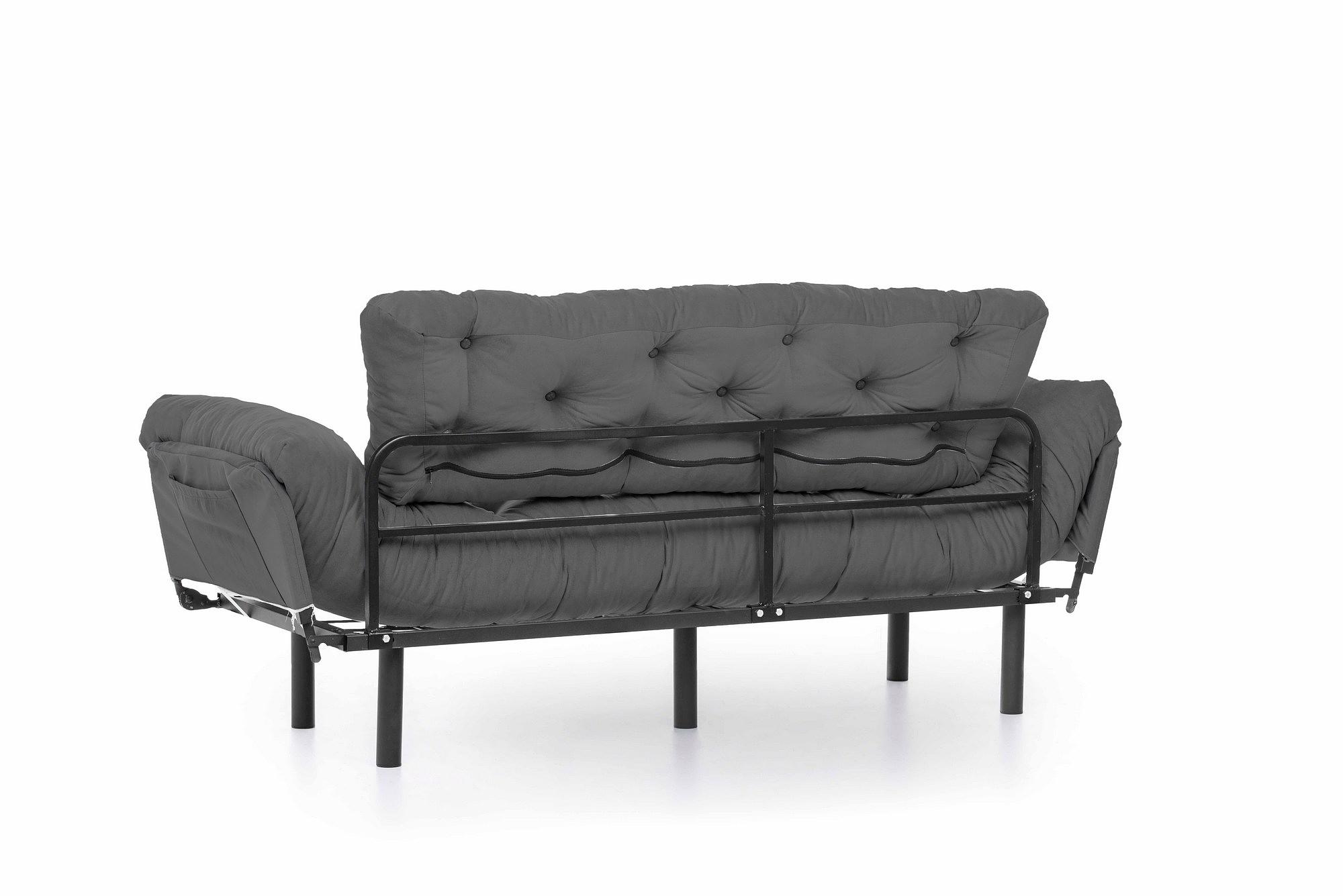 Nitta Triple Sofa Bed 3-Seater Grey 9