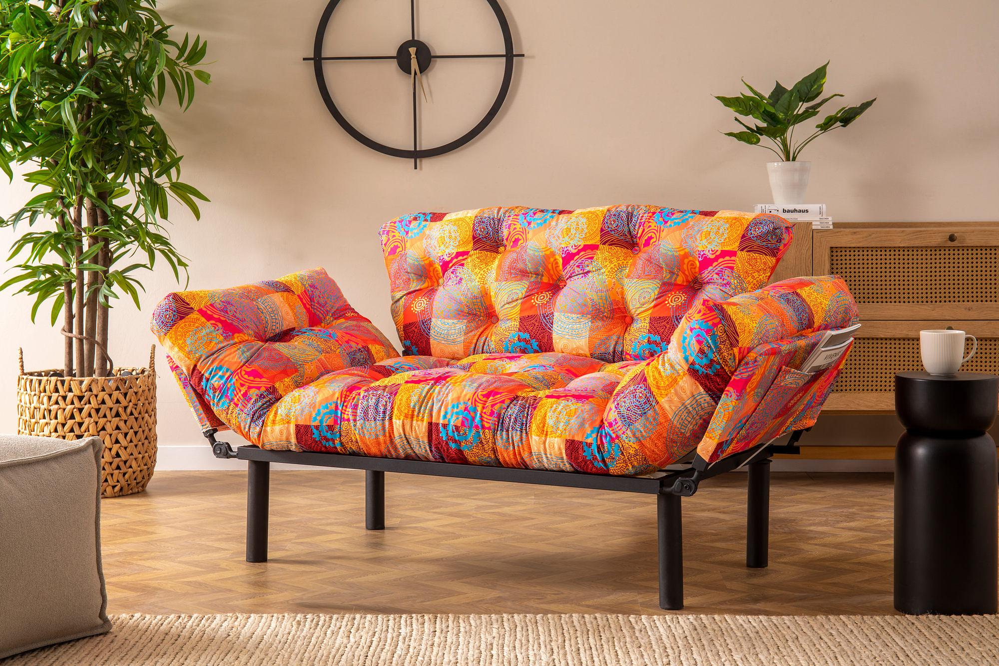 Nitta Sofa Bed 2-Seater Multicolor 1