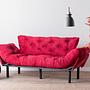 Nitta Triple Sofa Bed 3-Seater Maroon 1