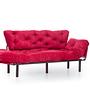 Nitta Triple Sofa Bed 3-Seater Maroon 7