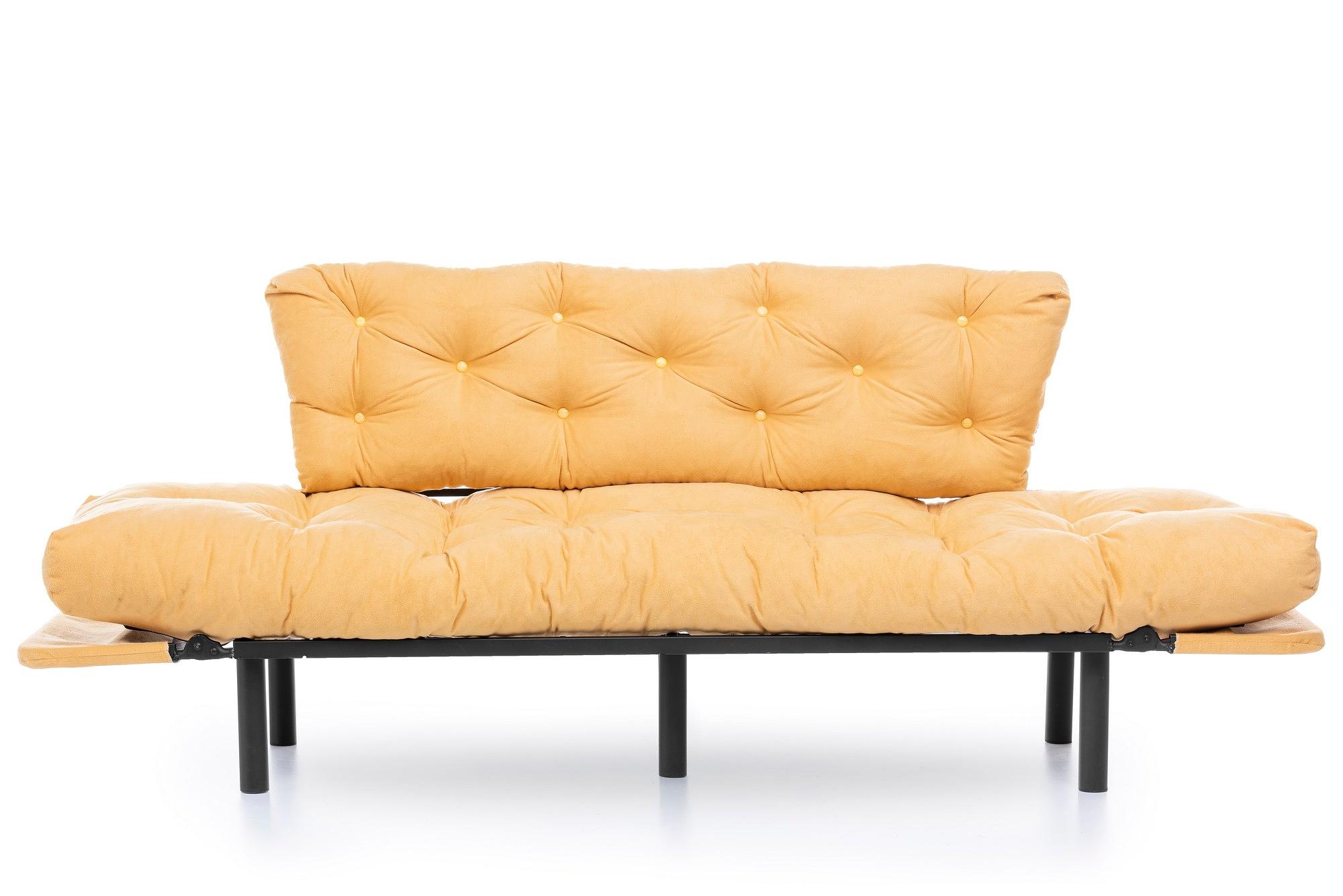Nitta Triple Sofa Bed 3-Seater Mustard 5