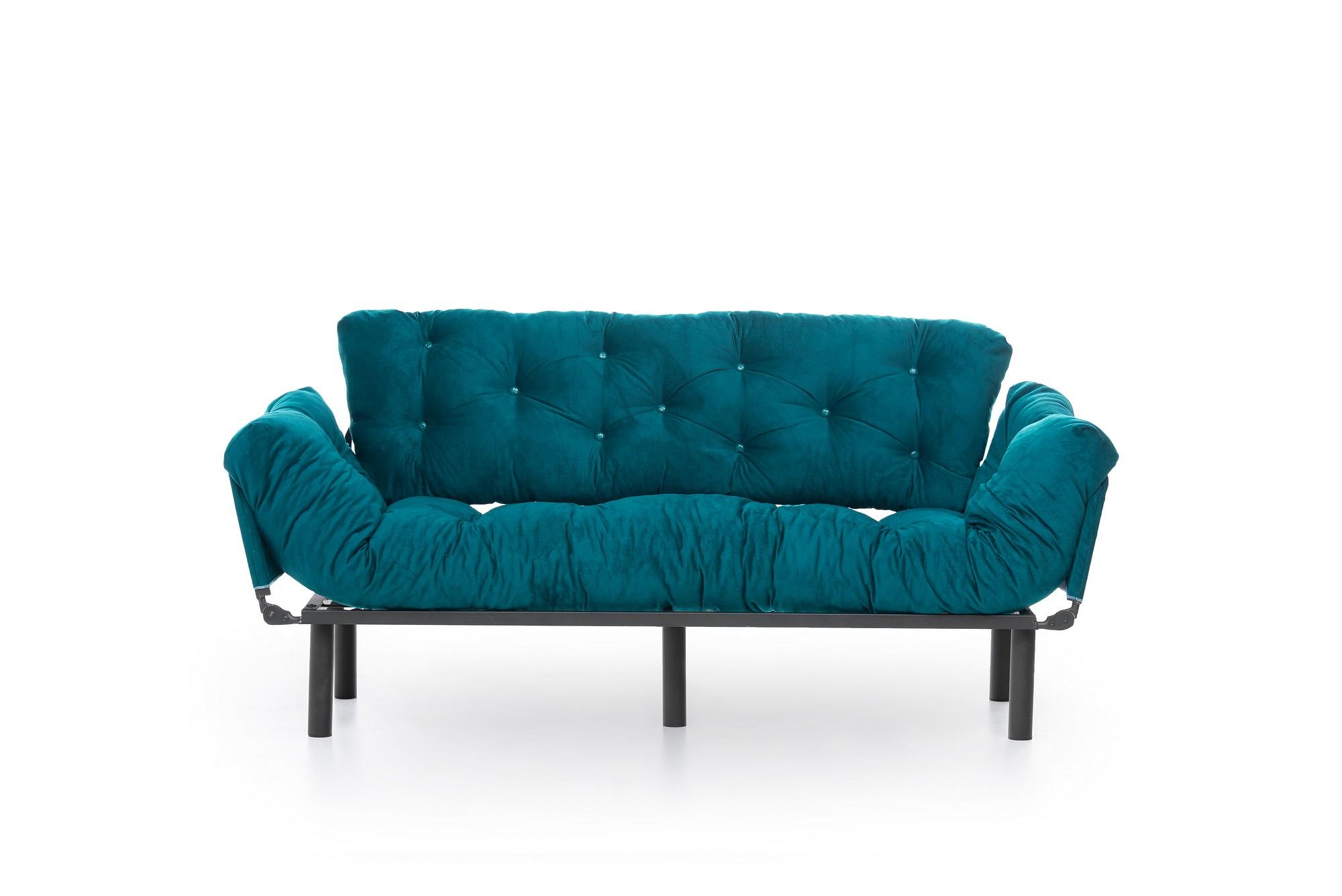 Nitta Triple Sofa Bed 3-seater petrol green 3
