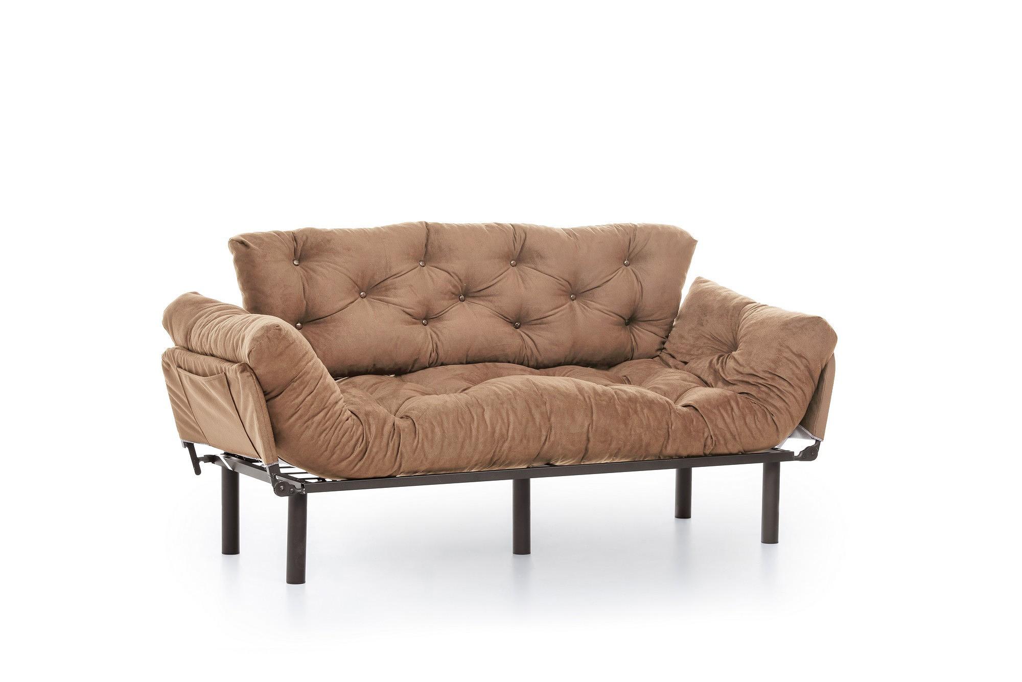 Nitta Triple Sofa Bed 3-seater Light Brown 4