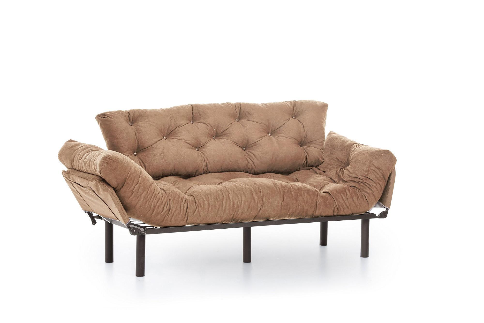 Nitta Triple Sofa Bed 3-seater Light Brown 9