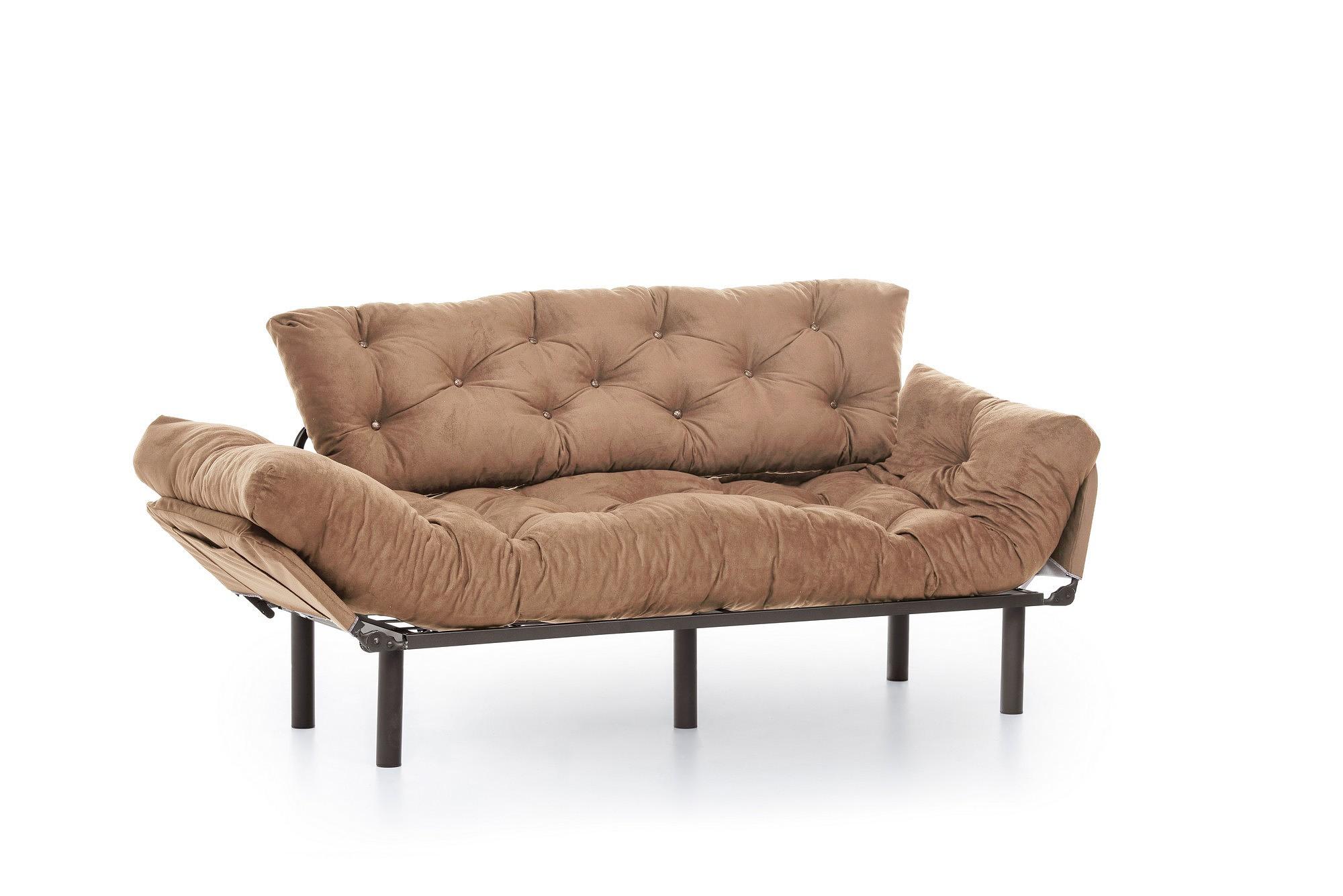 Nitta Triple Sofa Bed 3-seater Light Brown 8
