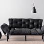 Nitta Triple Sofa Bed 3-Seater Black 2