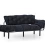 Nitta Triple Sofa Bed 3-Seater Black 7