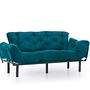 Nitta Triple Sofa Bed 3-seater petrol green 4