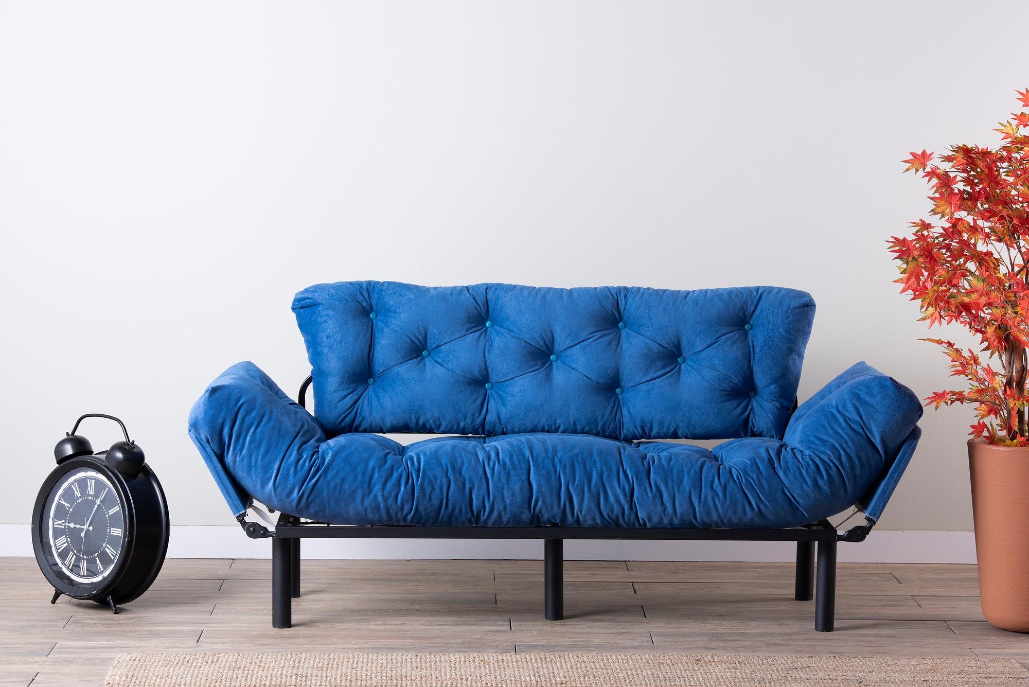 Nitta Triple Sofa Bed 3-seater Blue 2