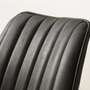 2x Upholstered chair Vegan leather Dark grey 3