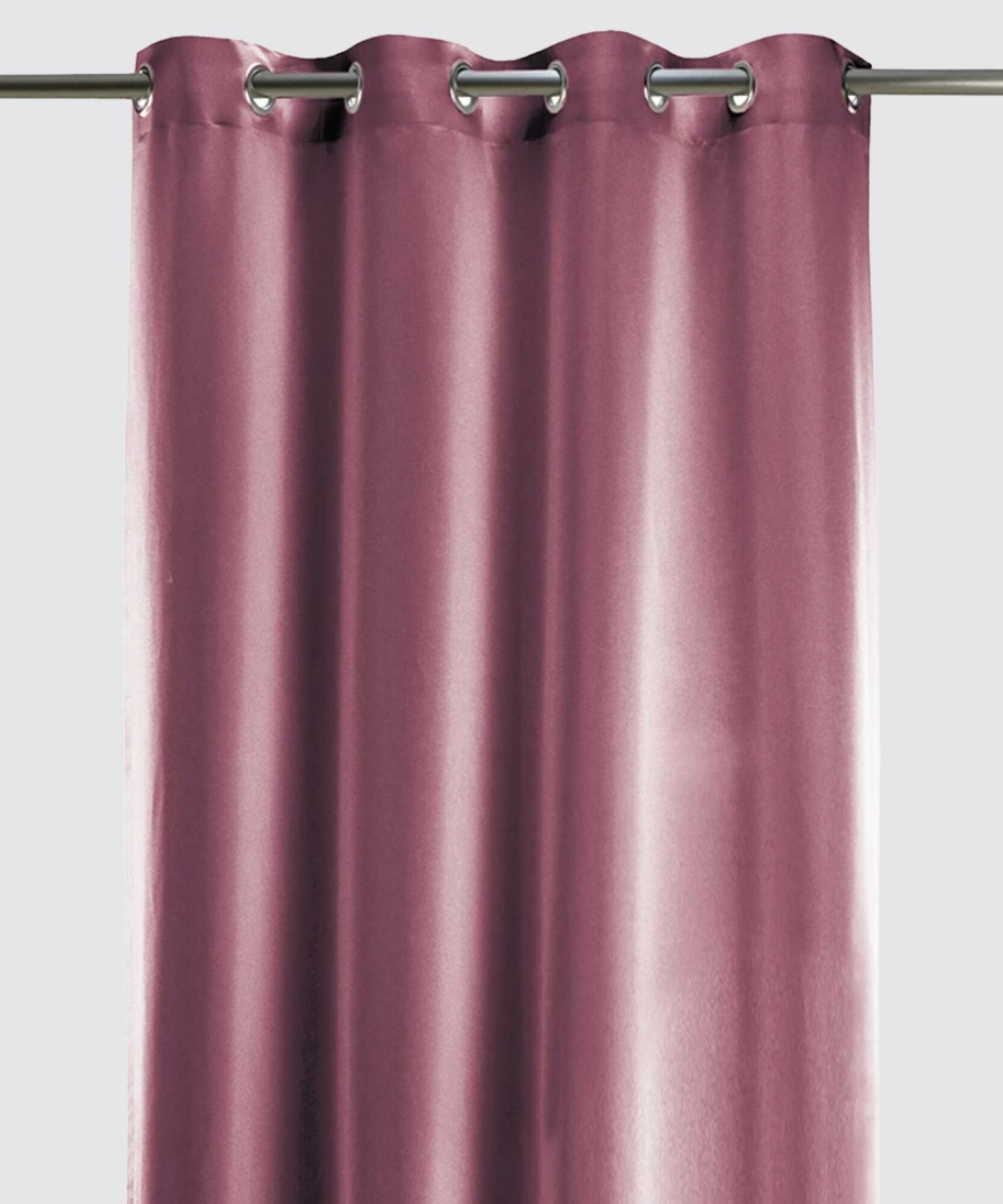 Samtvorhang Aubergine 0