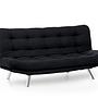 Misa Sofa Bed 3-Seater Black 0