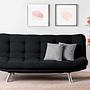 Misa Sofa Bed 3-Seater Black 1