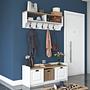 P2 Garderobe Holzfurnier Weiß 8