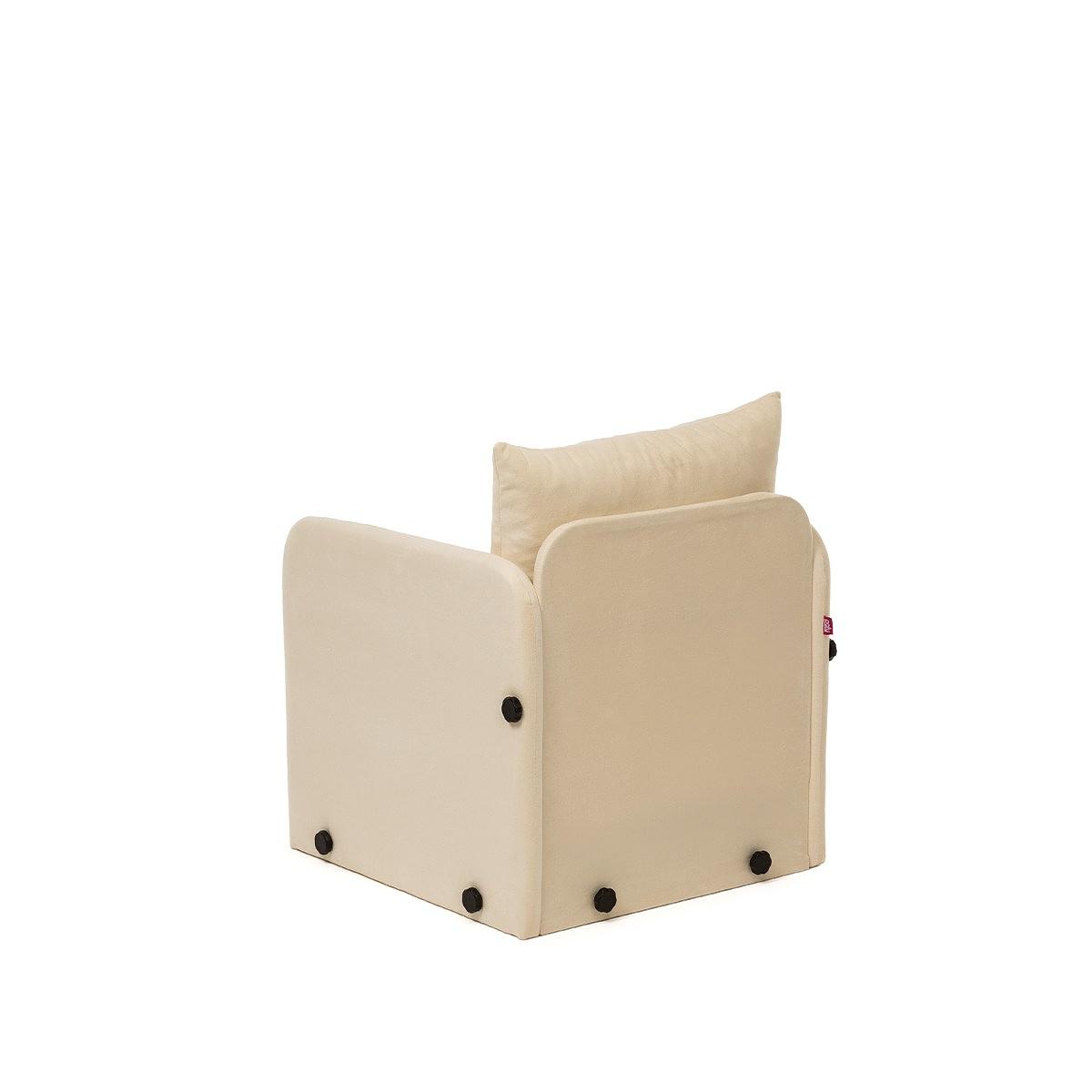 Saga Sofa Bed 1-Seater Cream 5