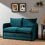 Saga Sofa Bed 2-seater Petrol Green 0