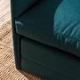 Saga Sofa Bed 2-seater Petrol Green 3