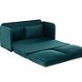 Saga Sofa Bed 2-seater Petrol Green 6