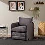 Saga Sofa bed 1-seater Grey 2