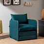 Saga Sofa Bed 1-seater Petrol Green 0