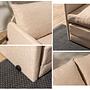 Saga Sofa Bed 2-seater Beige 4
