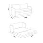 Saga Sofa Bed 2-seater Dark Grey 8