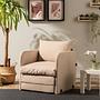Saga Sofa Bed 1-Seater Beige 1