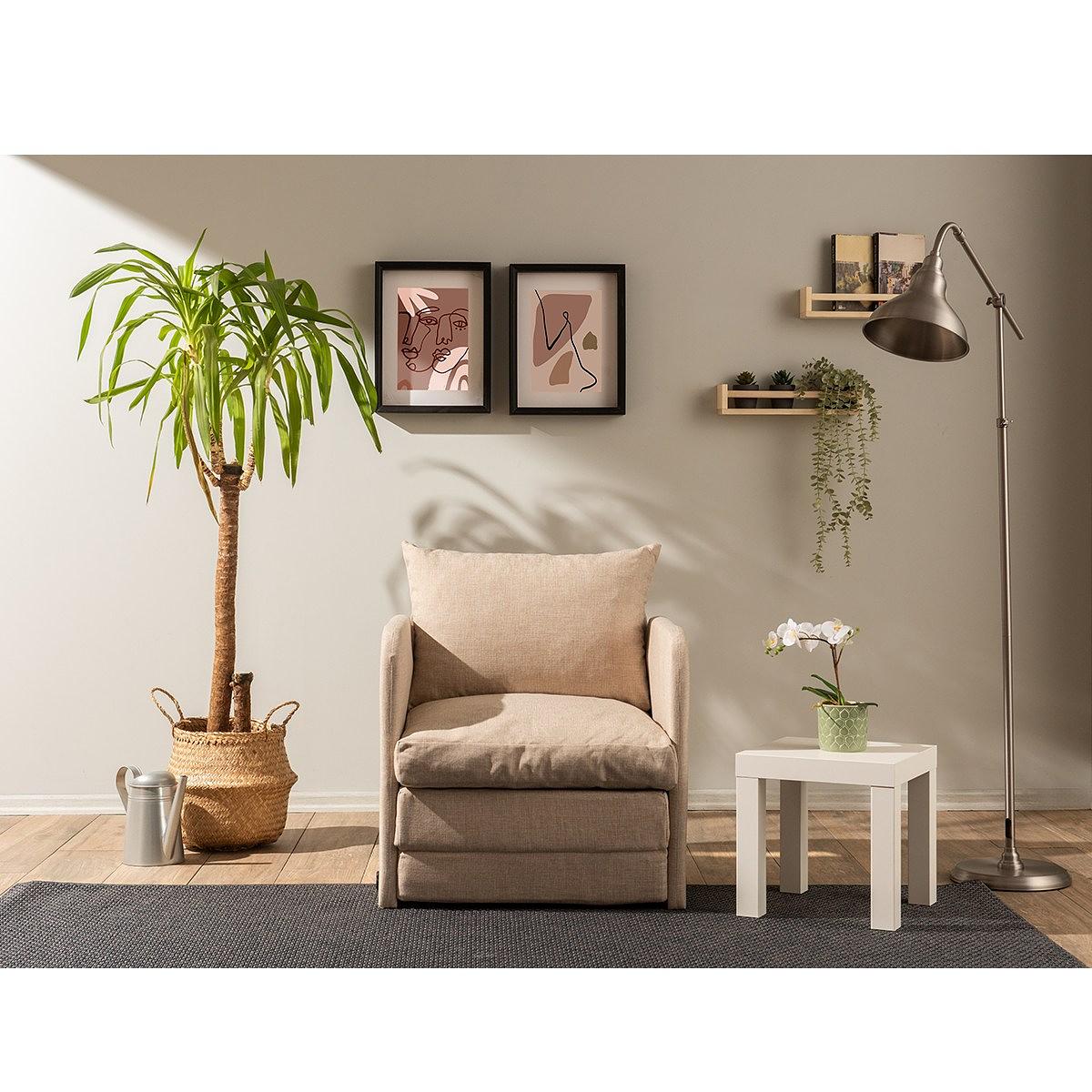 Saga Sofa Bed 1-Seater Beige 3