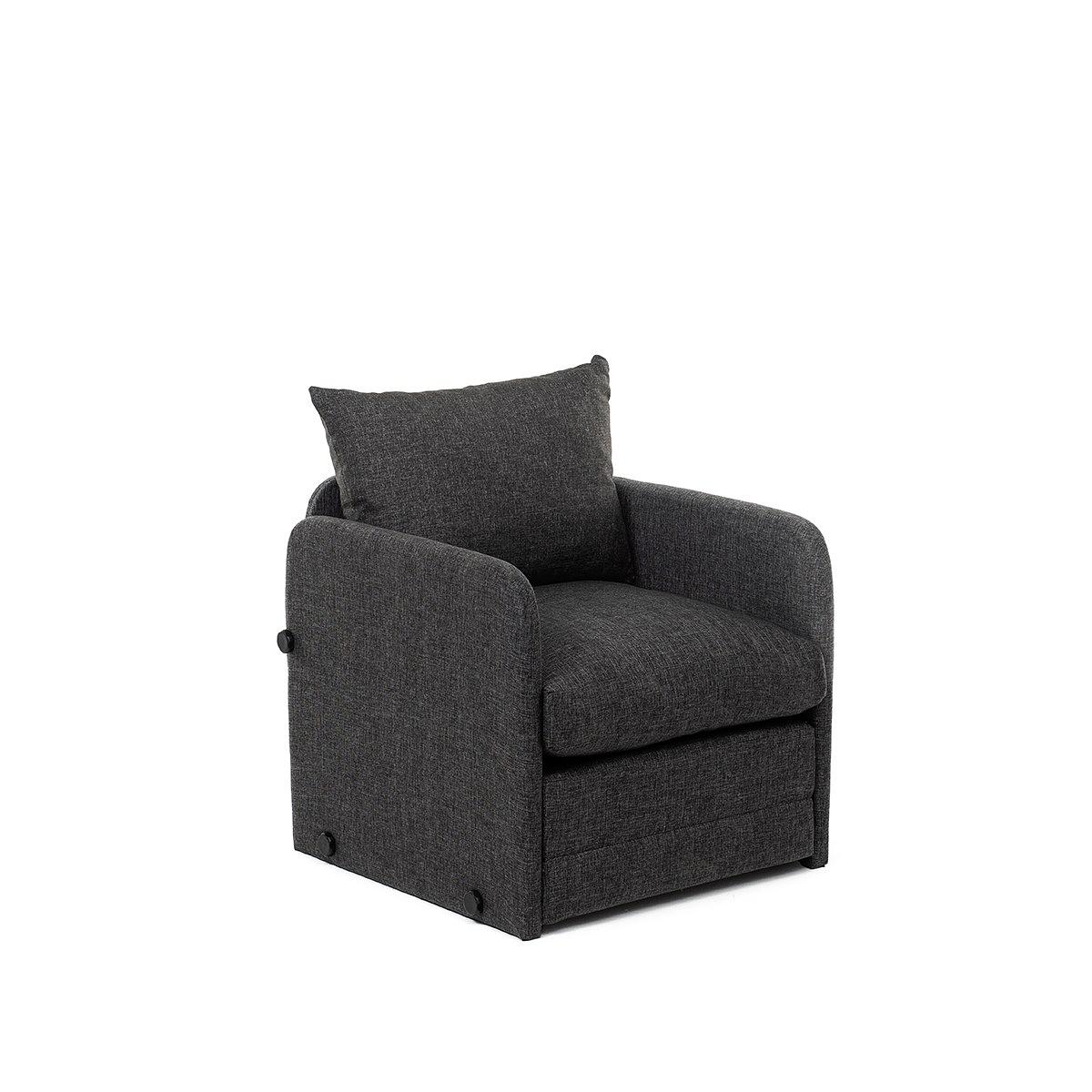 Saga Sleeper Sofa 1-seater Dark Grey 4