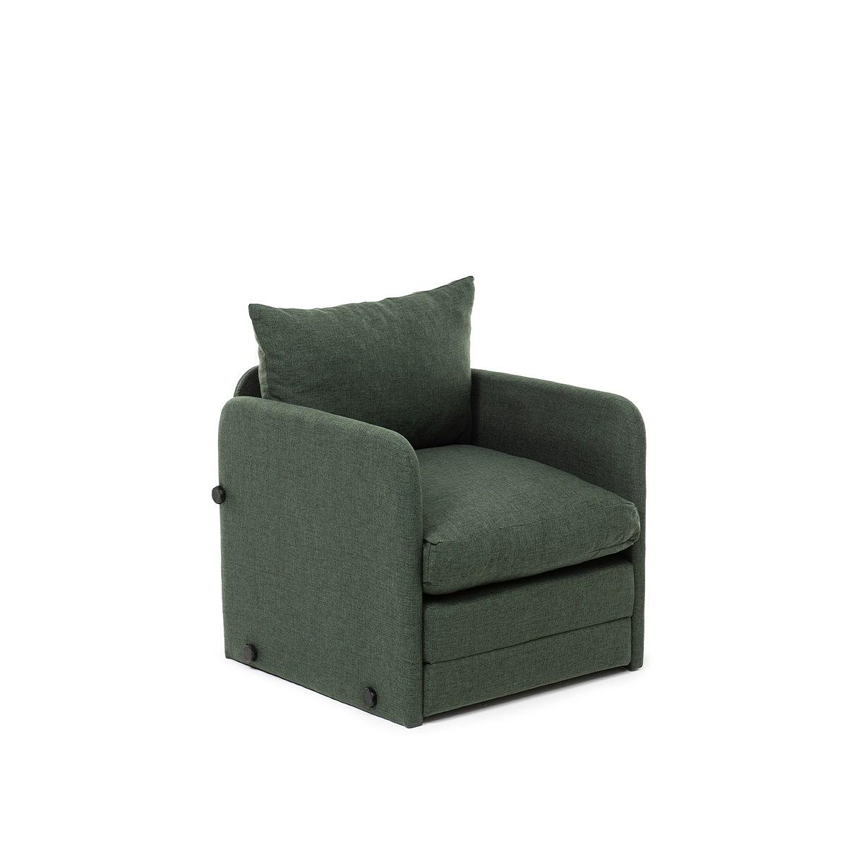 Saga Sofa bed 1-seater Green 3