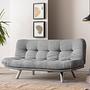 Misa Small Sofa Bed 3-seater Light Grey 1