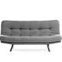 Misa Small Sofa Bed 3-seater Light Grey 4
