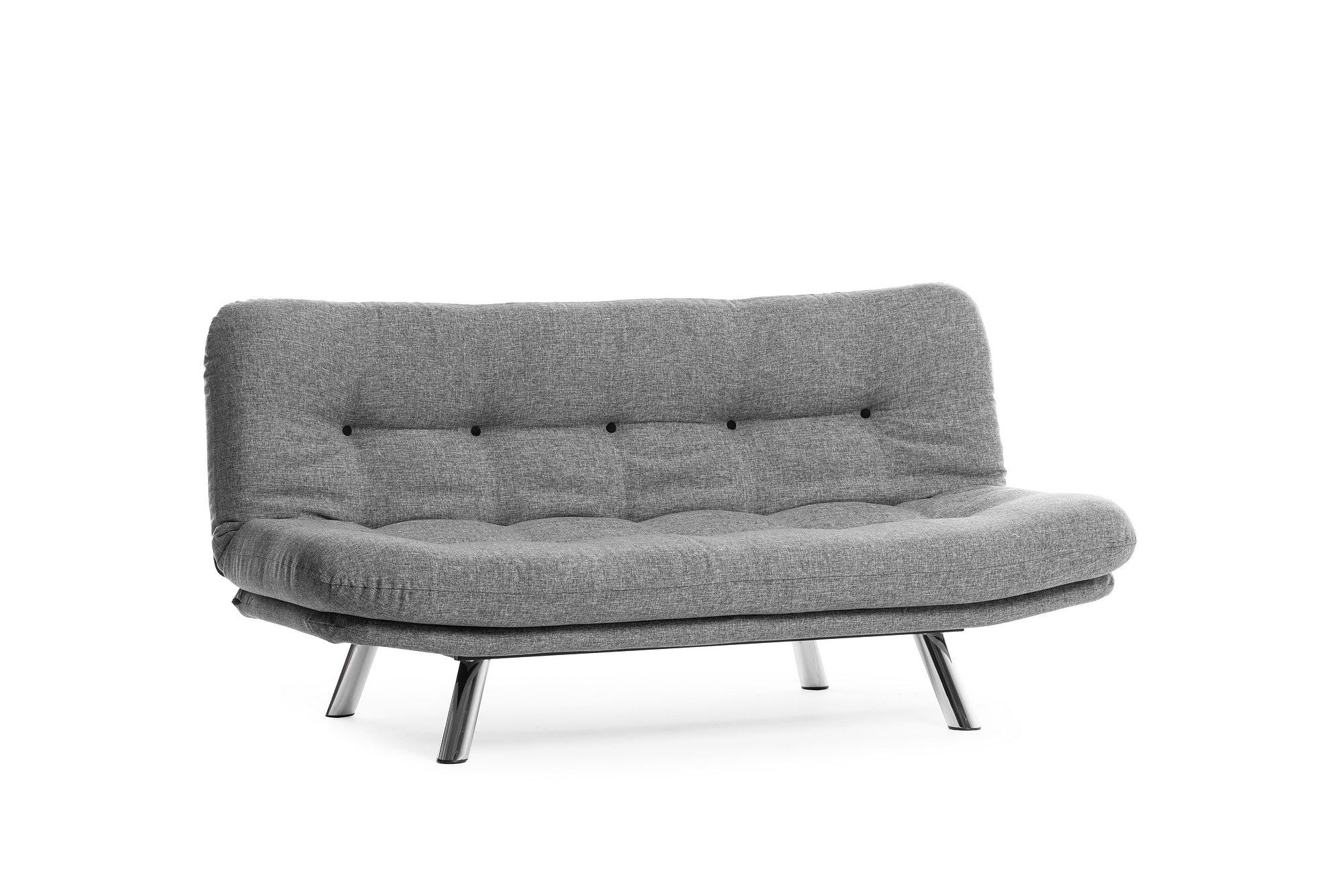 Misa Small Sofa Bed 3-seater Light Grey 5