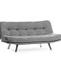 Misa Small Sofa Bed 3-seater Light Grey 7