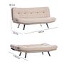Misa Small V3 Sofa Bed 3-Seater Cream 8