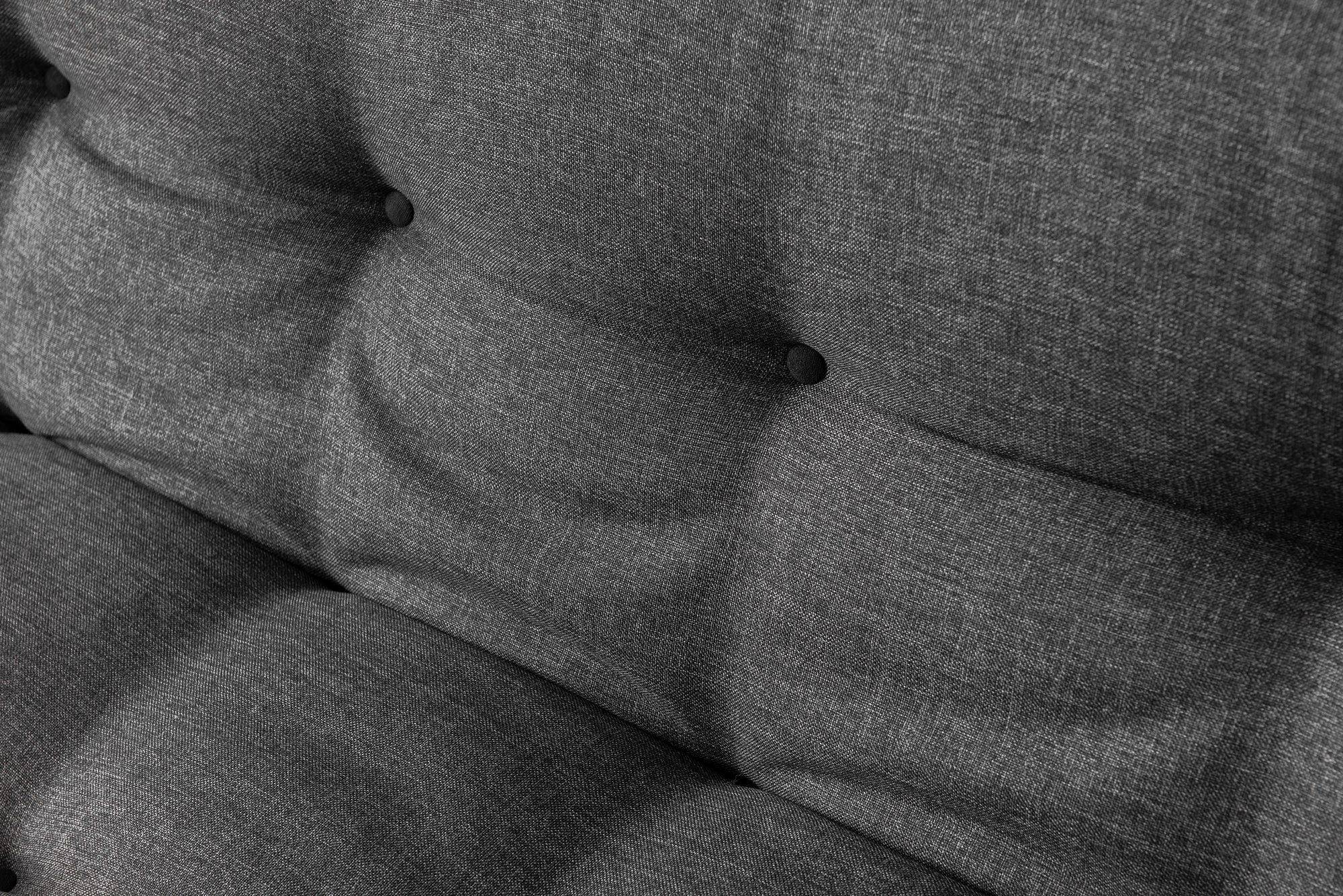 Misa Small Sofa Bed 3-seater Dark Grey 2