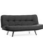 Misa Small Sofa Bed 3-seater Dark Grey 5