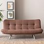 Misa Small Sofa Bed 3-seater Light Brown 0