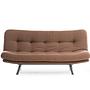 Misa Small Sofa Bed 3-seater Light Brown 3