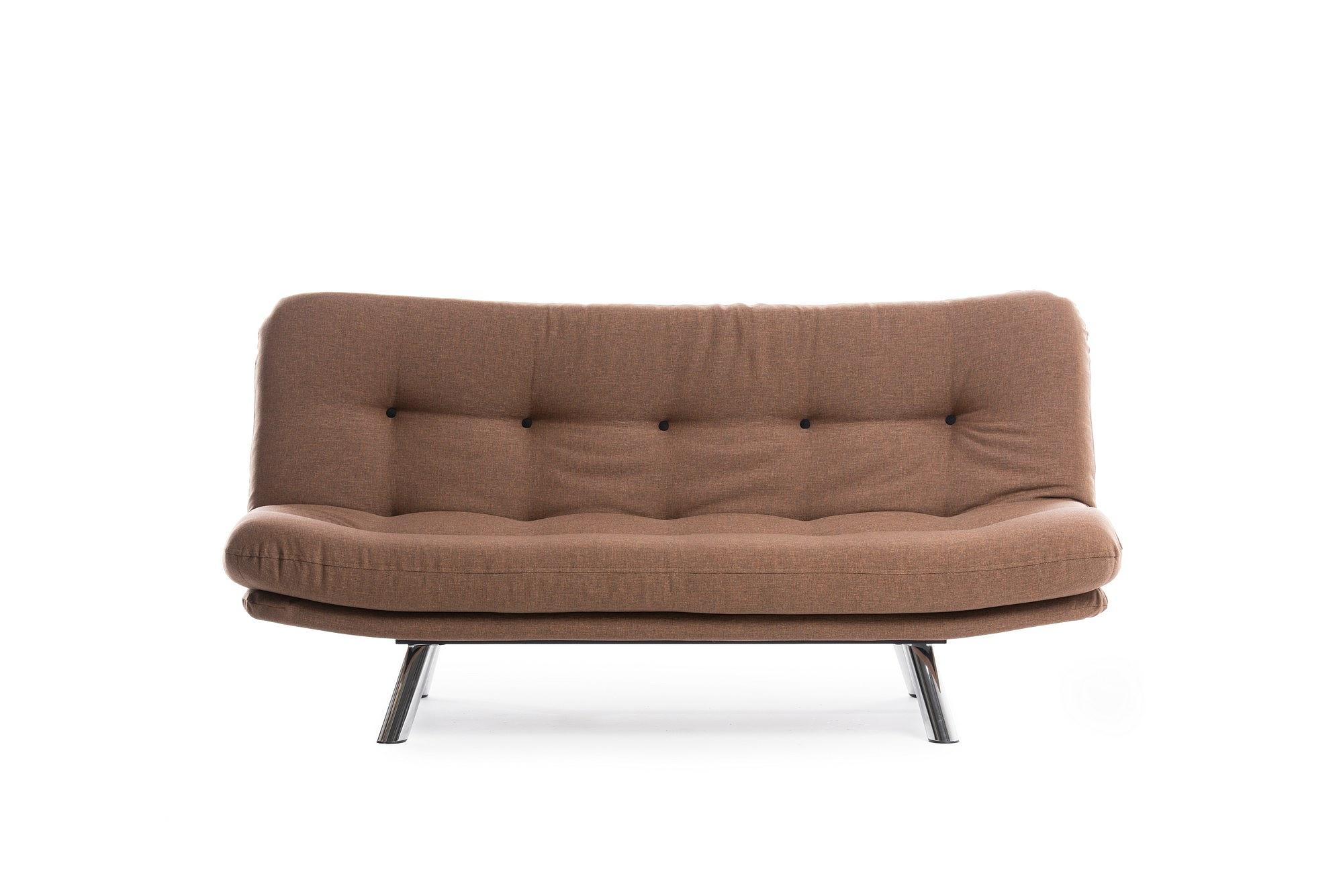 Misa Small Sofa Bed 3-seater Light Brown 3
