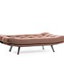 Misa Small Sofa Bed 3-seater Light Brown 4