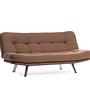 Misa Small Sofa Bed 3-seater Light Brown 5