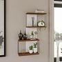 Destan Wandregal Holzfurnier 0