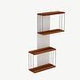Destan Wandregal Holzfurnier 2