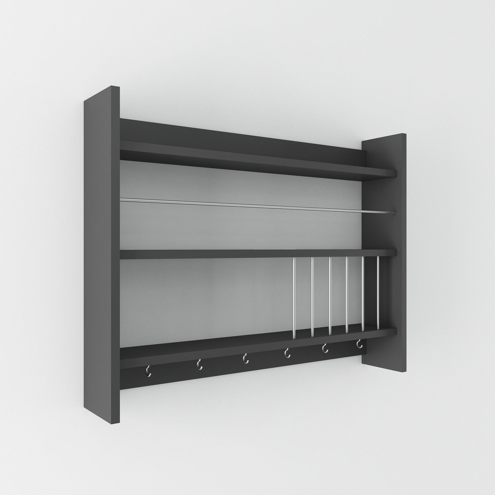 Kolin Regal Holzfurnier Anthrazit 3