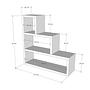 Pyramid Wall Shelf Wood Veneer White 3