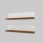 Shelf Wandregal Holzfurnier Weiß 4
