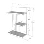 Kinik Wall shelf Wood veneer White 1