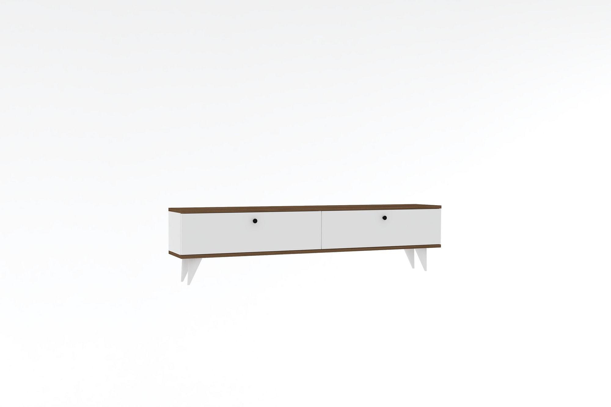 Paris Lowboard Holzfurnier Weiß 4